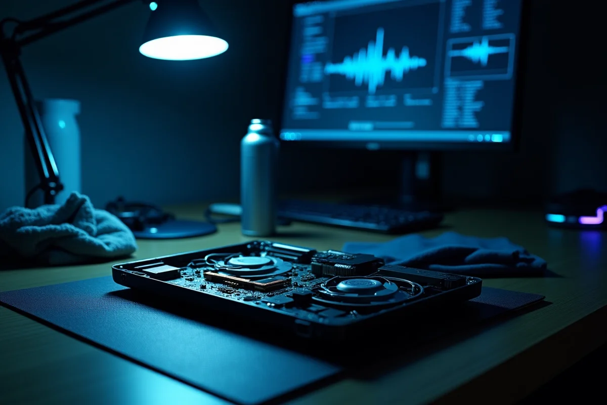 Profesjonalny warsztat serwisowy PeCetOwiec — precyzyjne narzędzia i stanowisko pracy